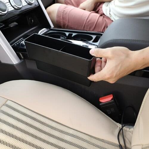 Car Seat Crevice Storage Box Seat Gap Slit Pocket Phone Holder Pocket Universal Car Seat Organizer Car Accessories