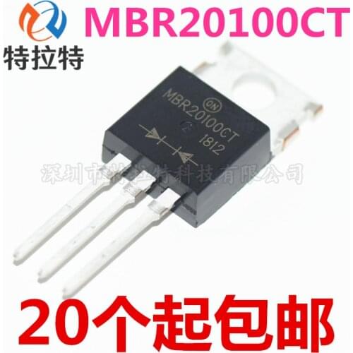 10pcs/lot MBR20100CT MBR20100 20100CT Schottky Diode 20A/100V TO-220 Brand New Spot
