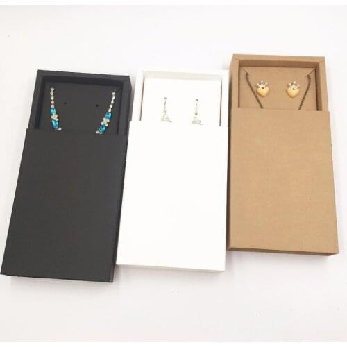 20sets Kraft Paper Brown Drawer Jewelry Display Boxes,Gift Necklace/Earring Packing Box/Paper Carrying Cases