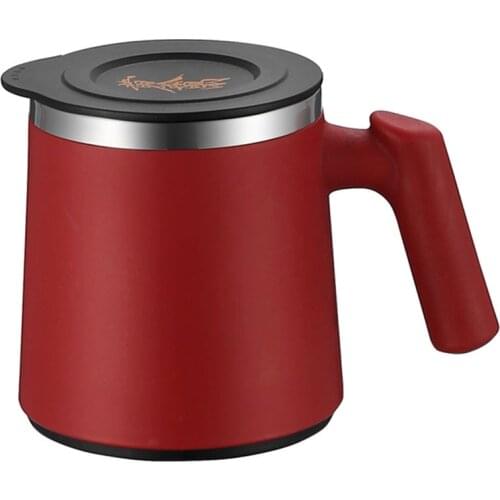 420ml Travel Coffee Mug Stainless Steel Milk Water Cup Retro Home Breakfast Cup Tumbler Office Garrafa Termica Thermos Bottle