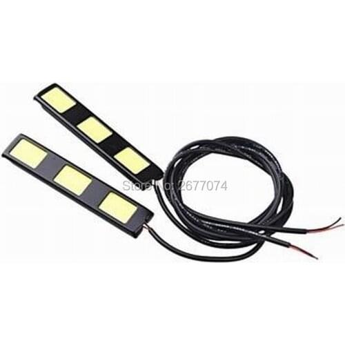 9W/set DC12V white 3COB*2 led light led lamp light Daytime running lights cold white fog lamps waterproof 1pairs JTCL059-1-ly