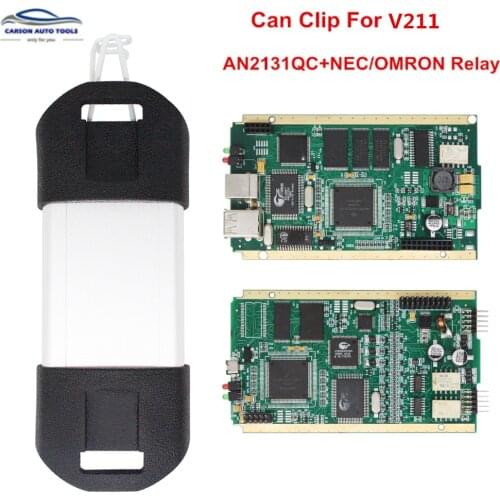 AN2131QC Full Chip Renault Can Clip V202 + Reprog V191 Auto Diagnostic Interface For Renault OBD2 Diagnostic Tool 1998-2020