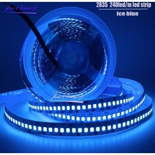 Ice blue 2835 LED Strip 240LEDs/m DC12V High Brightness Flecible LED light IP20 non-waterproof