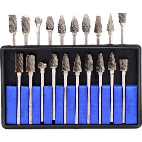 1pcs 2.35mm 3.0mm shank Tungsten Carbide Cutter Rotary File Woodworking Milling Cutter Polishing Head CNC Grinders Accessories