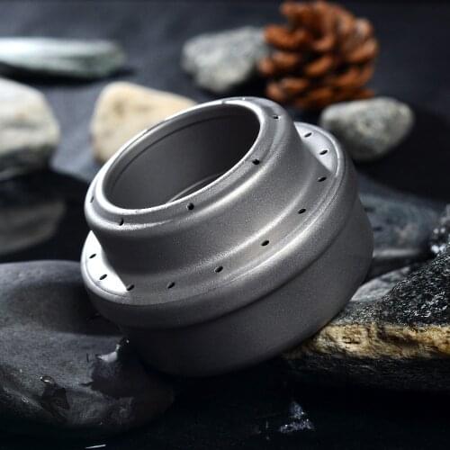 COMBO Titanium Alcohol Stove Mini Camping Stove Outdoor Stove with Cross Stand Stove Rack Support