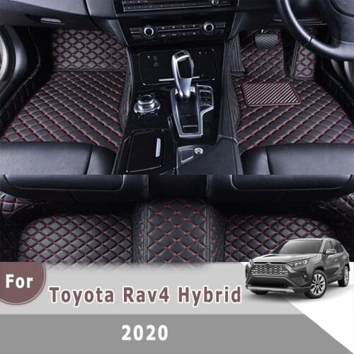 RHD Carpets For Toyota Rav4 Rav 4 Hybrid 2020 Car Floor Mats Auto Interior Accessories Automobiles Foot Pedals Front Rear Rugs