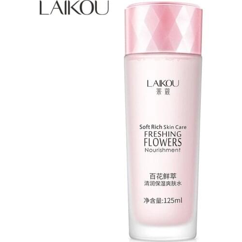 LAIKOU Cherry Blossoms Essence Toner Shrinks Pore Anti-Aging Whitening Oil Control Moisturizing Facial Acne Treatment Skin 125ml