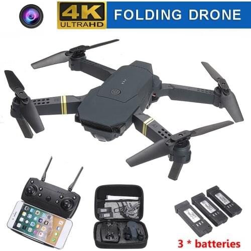 MAYITR 1pc 4K HD Camera Professional Four Axis Aircraft Foldable Selfie UAV Aerial Photography RC Quadcopter