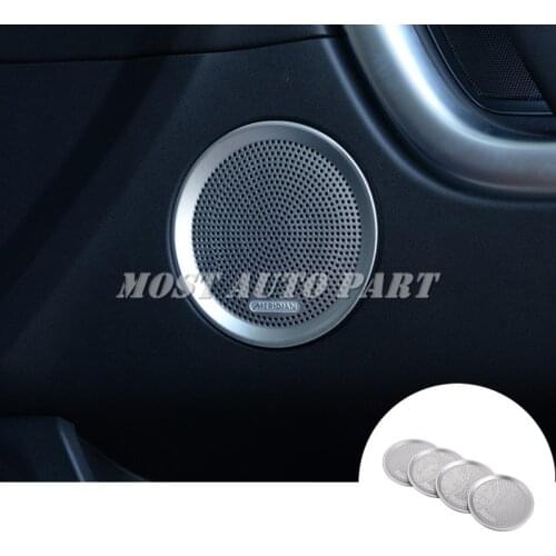 Metal Car Door Speaker Trim Cover 4pcs For Land Rover Discovery Sport 2015-2018 Car accesories interior Car decoration