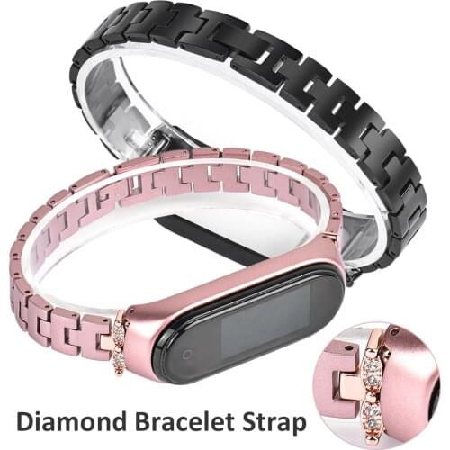 Slim Metal Strap For Xiaomi Mi Band 4 3 6 Stainless Opaska Correa Mi6 Miband 5 Wristband Bracelet Global Version NFC Replacement