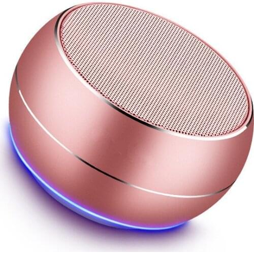 Mini Metal Bluetooth Subwoofer Wireless Support TF Card Portable New Year Christmas Birthday Gift Phone Computer Speaker