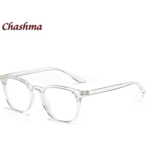 Chashma Transparent Eyewear Men Spectacles Optical Glasses Fashion Designer TR90 Flexible Frame Women Anti Blue Ray Glass
