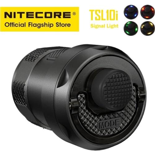 NITECORE TSL10i Signal Light Tailcap Police Warning Flashing Multi-light Source LED Lamp i-Generation Flashlight i4000R P20i