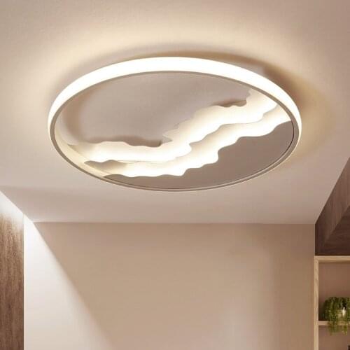 Nordic Warm Romantic Bedroom Round Creative Simple Main Room Living Room ceiling lamp