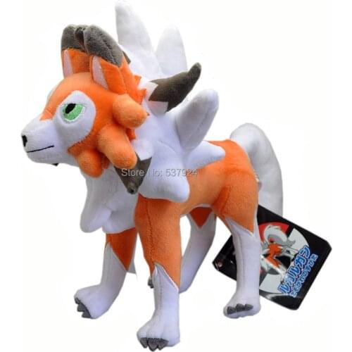 New Lycanroc Dusk Form Rock 10" 25CM Plush Doll