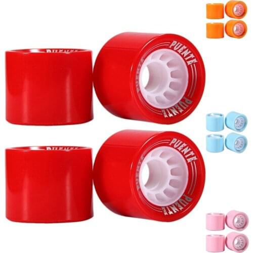 PUENTE 4Pcs/Set Skateboard Wheels 70X51mm PU Skateboard Wheels Longboard Wheels Dancing Board Wheel
