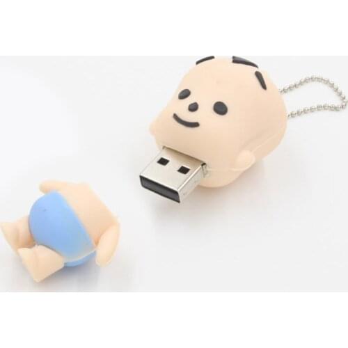 Cartoon lovely boy baby kid Shape USB Memory Flash Drive 4GB 8GB 16GB 32GB thumb stick cartoon pendrive flash disk u disk