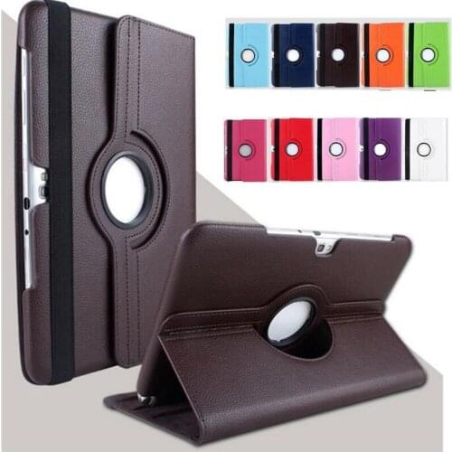 Rotating Holder for Samsung Galaxy Tab 2 10.1" Stand P5100 P5110 P7500 P7510 Case 360 Rotating Case Stand Leather Cove Film Gift