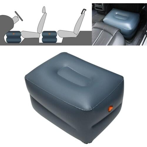 Z44Q1 PVC Car Pump+ Inflatable Stool Inflatable Small Square Stool Universal Car Travel Inflatable Stool