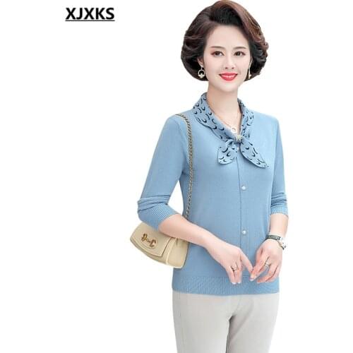 XJXKS Loose plus size wool knitted sweater women pullover 2021 autumn winter new comfortable women sweater