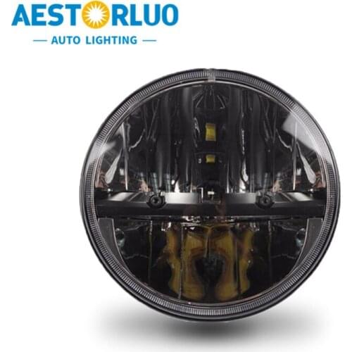 2pcs Factory Supply 7Inch Projec LED Headlight DRL Car Led Driving Lights Hi/Lo Beam For JEEP Wrangler Harley Motorcycle 15W 30W