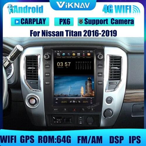 12.1 Inch Android Car Radio DVD Multimedia Player For Nissan Titan 2016-2019 Car Tape Recorder GPS Navigation Auto Stereo