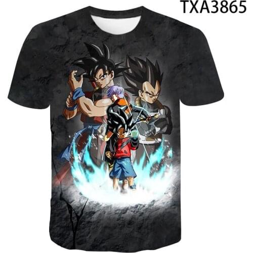 New 3D T shirt Cartoon Anime Dragon Men Women Children Casual Streetwear Boy Girl Kids DBZ Print T-shirts Fashion Cool Tops Tee