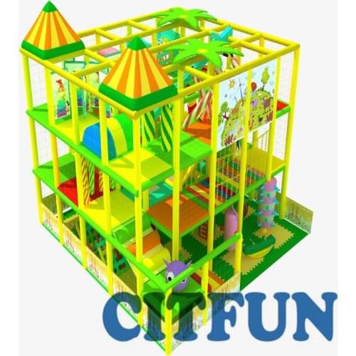 Hot Sale Shopping Mall Indoor playground games with slide IP-001B