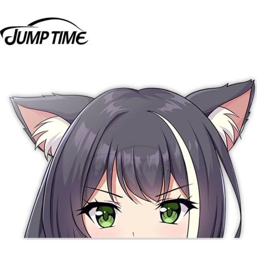 JumpTime 13 x10.2cm For Cartoon Anime Karyl Peeker Big Head Personality Car Stickers Vinyl 3D Funny Custom Waterproof Decal