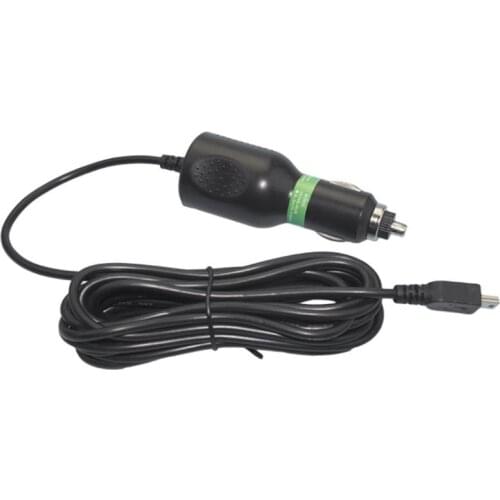 3.5m DC 5V 2A Mini USB Car Power Charger Adapter Cable Cord For GPS Car Camera