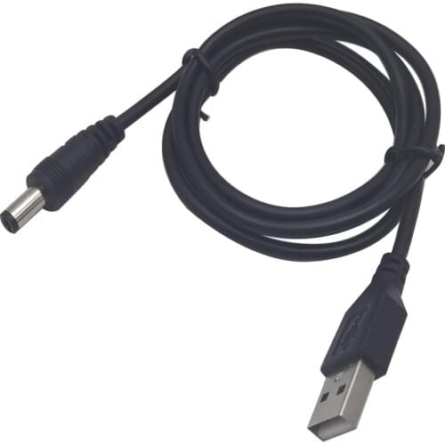 100cm Length Black USB Port DC5V 5.5*2.1mm DC Barrel Power Cable Connector For Small Electronics Devices USB extension cable