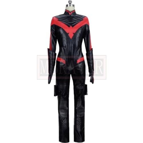 Superhero Red Robin Arkham City Nightwing John Dick Grayson Cosplay Costume Halloween Christmas Custom Made Any Size