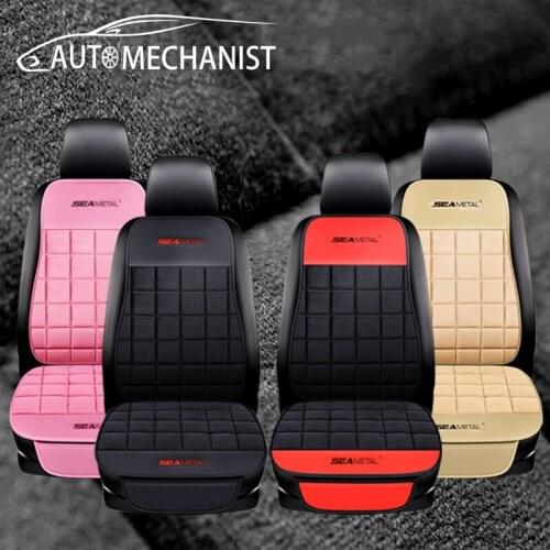 Automobiles Seat Cover Plush Car Seat Cover Set for Winter Autumn Seats Cushion Mat Pad Protector Seat Vehicle Seat-Cover Pad