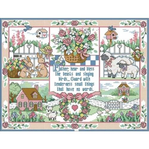 Blessings of nature patterns Counted Cross Stitch 11CT 14CT 18CT DIY Chinese Cross Stitch Kit Embroidery Needlework Sets