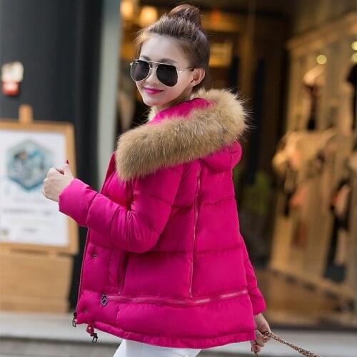 New fashion winter jacket coat warm women cotton coat Female Slim Warm Winter Clothing down outwear hooded Winter coat overwear