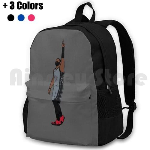Pointing Up Outdoor Hiking Backpack Waterproof Camping Travel Sports Basketball Kyrie Erving Brooklyn 11 Bed Stuy Bklyn Cavs