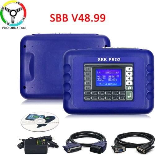 Latest SBB V48.99 Pro2 sbb Key Programmer Add Cars to 2017 PRO 2 SBB 48.88 V46.02 Transponder No Tokens Limited sbb key program