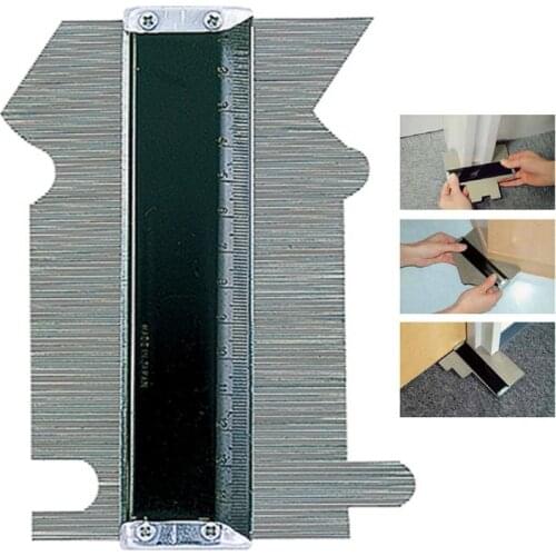 125mm 150mm 200mm Steel Profile Contour Gauge Deep Decorating Template Tiling Steel Tiling Skirting Laminate Profile Wood Shape