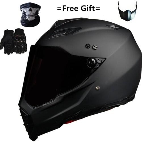 Off Road Motorcycle Helmet Dirt Bike ATV Hilldown Full Face Casco for Moto Sport D.O.T Certified