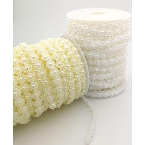 2M/lot pearl beads 10mm flower needlework bead ABS Imitation Pearls manualidades DIY Bead for Crafts wedding Party Decoration