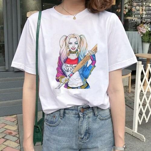 Joker T Shirt Women Joaquin Phoenix Harajuku Chucky Horror Tshirt Ulzzang Cartoon T-shirt Graphic Fashion Top Tee