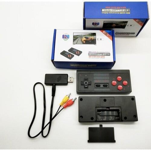 10 pcs a lot Retro Classic Mini Game Console for FC 8-bit Home TV Video wireless Gamepad Built-in 620 Game for N-E-S
