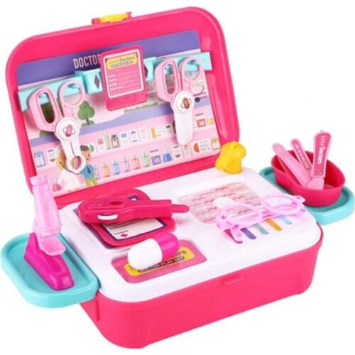 16Pcs Kid Pretend Play Doctor Medical Tool Kit Suitcase Playset Educational Toy