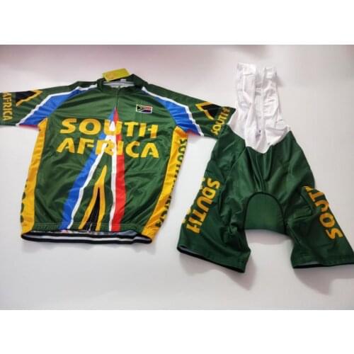 2021 South Africa Cycling Jersey Set Breathable Team Racing Sport Bicycle Jersey Mens Cycling Clothing Short MTB Bike Jersey