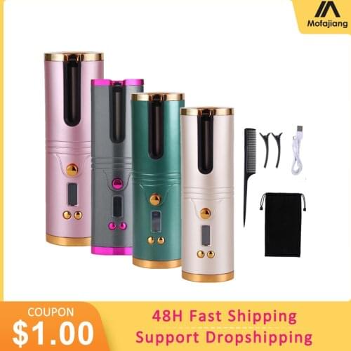 Wireless Automatic Hair Curler Corrugation for Hair Curling Iron Curl Waves Ceramic Curly Rotating Styler Women Electric Hairdre