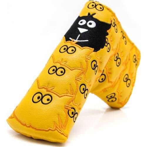 Golf Putter Head Cover Golf Club Head Covers for Putter PU Leather Blade Putter Headcover with Magnetic Closure