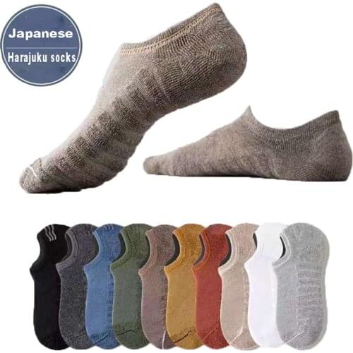 5Pair Cotton Sport Running Ankle Socks Athletic Low-Cut Socks Thick Knit Autumn Winter Outdoor Fitness Breathable Quick Dry Sock