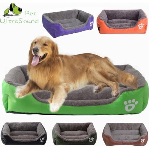 S-3XL 10 Colors Paw Pet Sofa Dog Beds Waterproof Bottom Soft Fleece Warm Cat Bed House Petshop Dropshipping cama perro