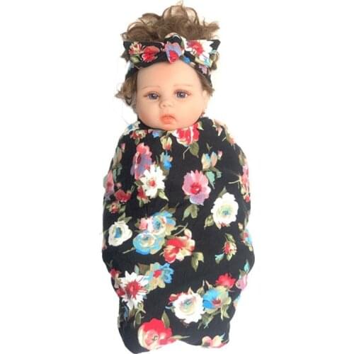 Newborn Photography Prop Baby Sleep Sack Newborn Infant Baby Boys Girls Sleeping Swaddle Wrap +Headband 2PCS