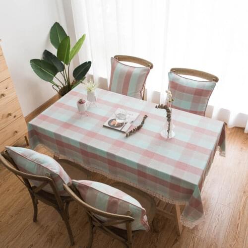 Plaid Thick Table Cloth Cover Dustproof Decor Coffee Dining Bedside Table Hotel Home Photography Cloth Tablecloth Toalha De Mesa